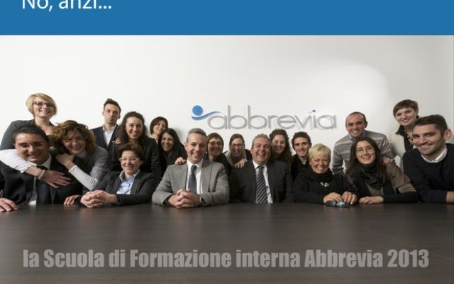 Al via la Scuola di Formazione interna Abbrevia 2013.