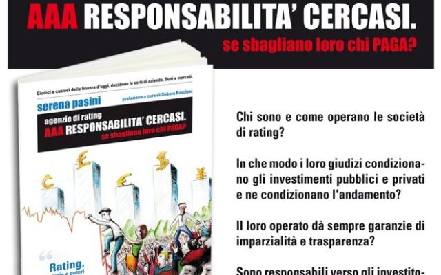 agenzie di rating – AAA RESPONSABILITA’ CERCASI – di Serena Pasini